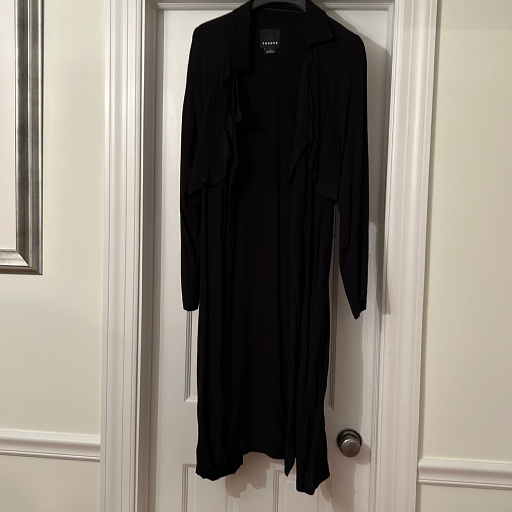 Trouvé Black Lightweight jacket with Ruffles